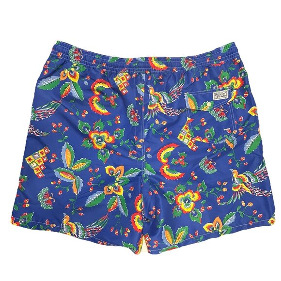 Polo Ralph Lauren Men’s 3XLT Swim Trunks Lined Shorts Pockets Drawstring Floral - Picture 2 of 11
